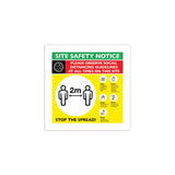 Social Distancing Site Safety Signage