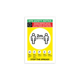 Social Distancing Site Safety Signage