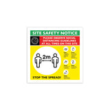 Social Distancing Site Safety Signage