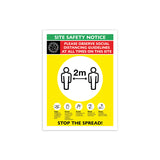 Social Distancing Site Safety Signage