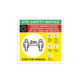 Social Distancing Site Safety Signage