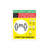 Social Distancing Site Safety Signage
