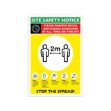 Social Distancing Site Safety Signage