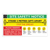 Social Distancing Site Safety Signage