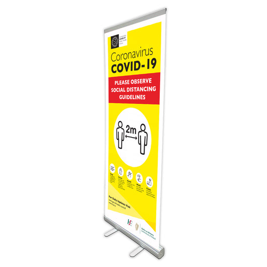 Social Distancing Pull-up Banners